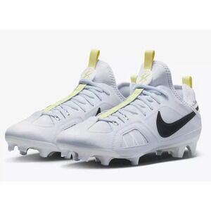 Nike Huarache 9 Varsity Low LAX SE Lacrosse Cleats FV6147-001 Grey Men's 10